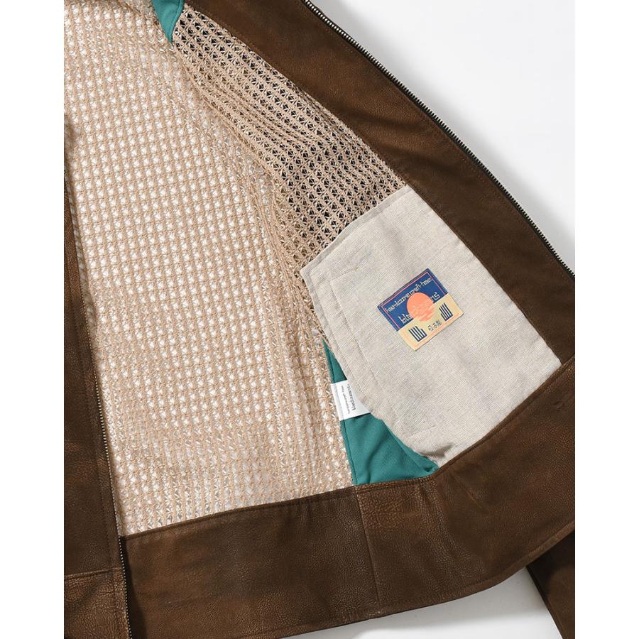 blackmeans ブラックミーンズ 26SS レザージャケット メッシュ
