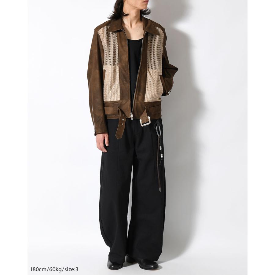 blackmeans ブラックミーンズ /24SSメッシュ フーデットジャケット blackmeans ブラックミーンズ 26SS レザージャケット メッシュ