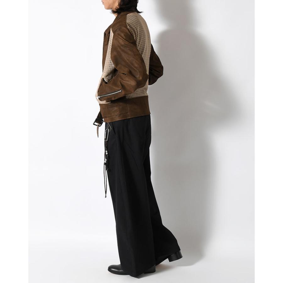 blackmeans ブラックミーンズ 26SS レザージャケット メッシュ
