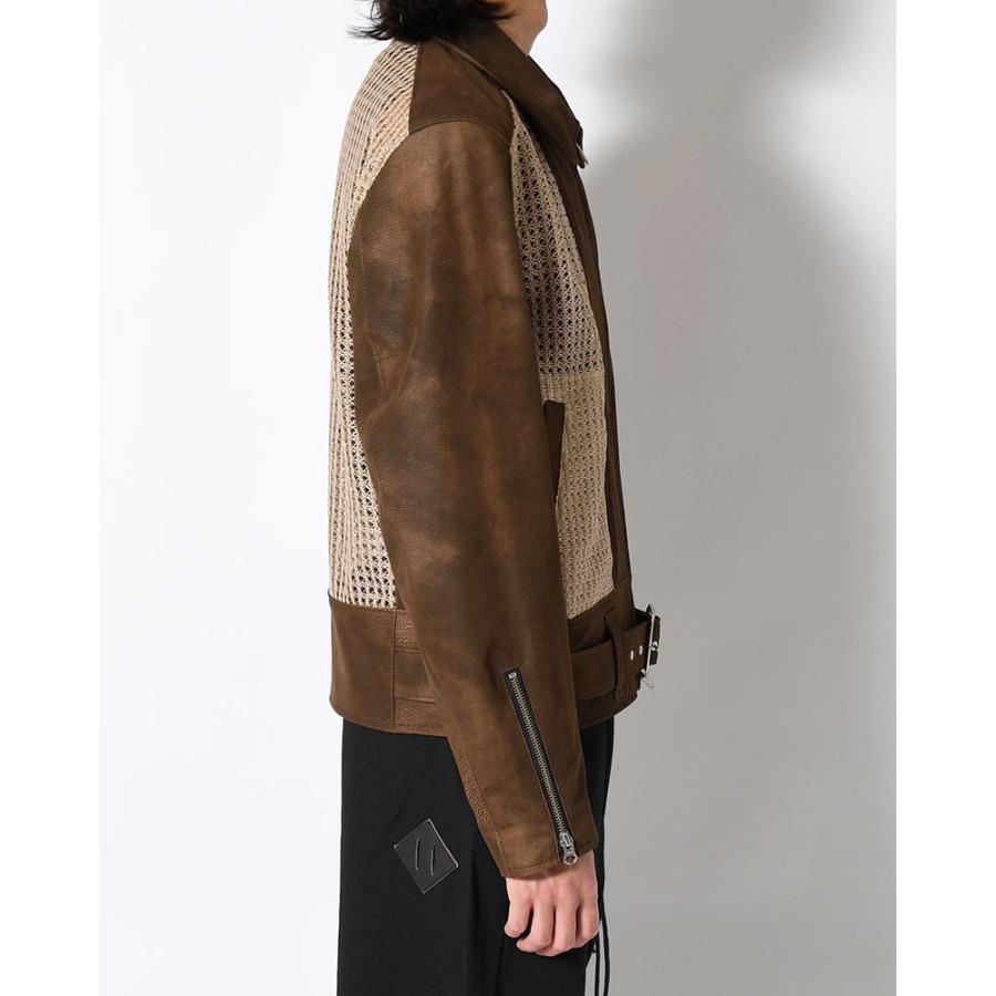 blackmeans ブラックミーンズ 26SS レザージャケット メッシュ