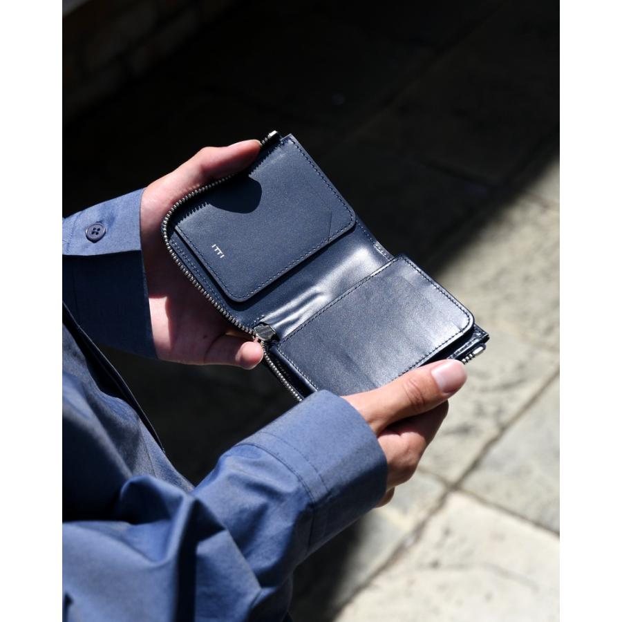 ITTI（イッチ） コンパクトウォレット 2つ折り財布 レザー財布 革財布
