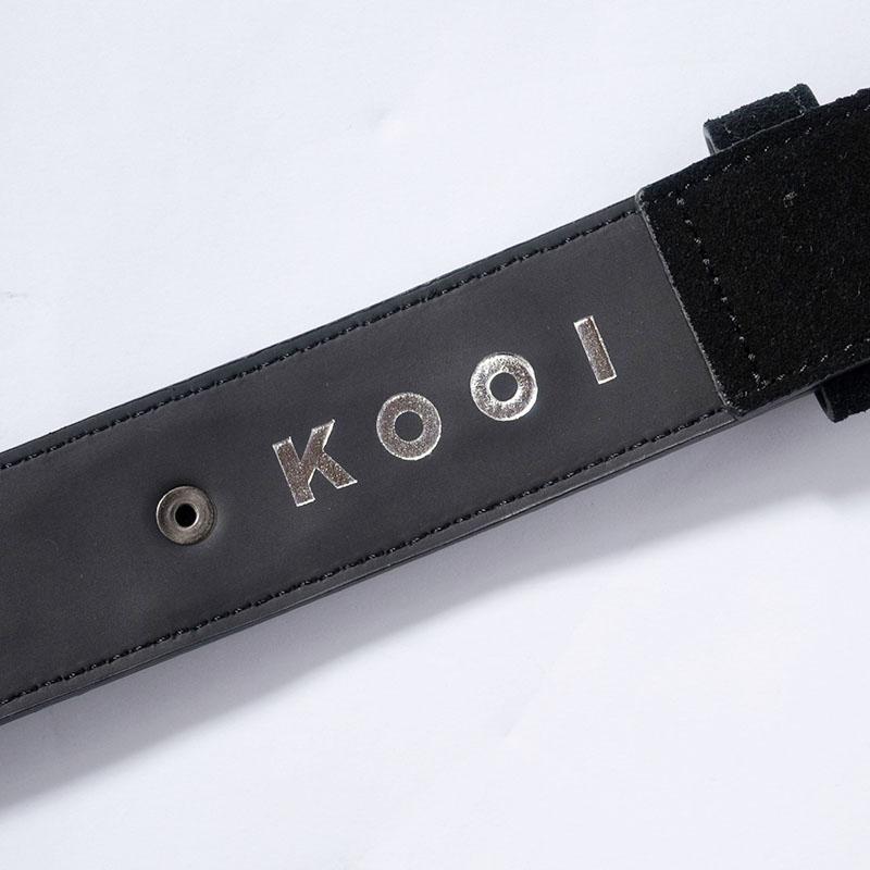 コーイ KOOI レザーベルト 107cm ステッチ スタッズ メンズ 小物 雑貨