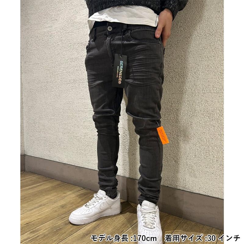 SERENEDE セレナーデ スキニーパンツ 28,30,32インチ ブラック/黒
