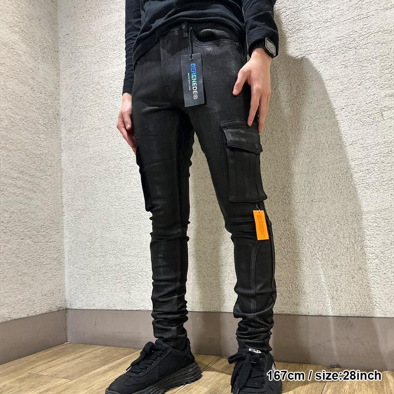 SERENEDE セレナーデ スキニーパンツ 28,30,32インチ ブラック/黒