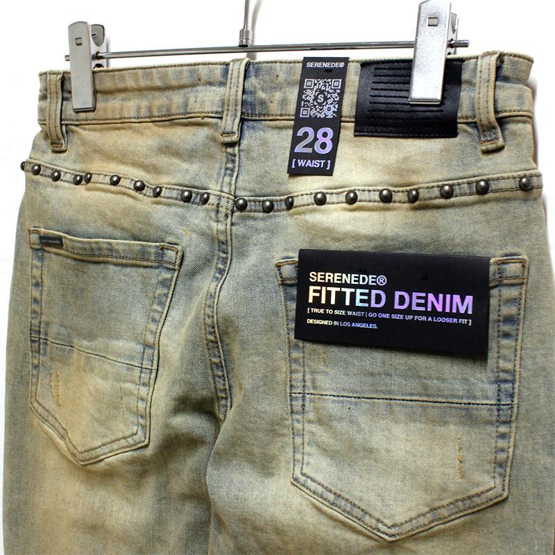 SERENEDE セレナーデ スキニーパンツ 28,30,32インチ ウォッシュ