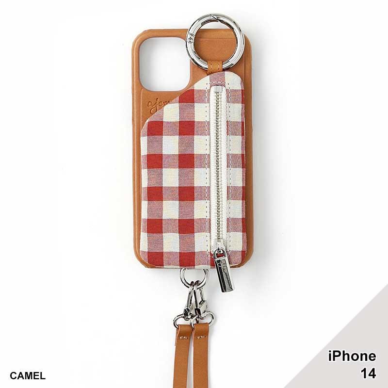 【iPhone14 対応】ajew エジュー スマホケース iPhoneケース 携帯ケース 雑貨 AJEW CADENAS CHECK LEATHER ZIPPHONE CASE -4.COLOR-｜ecoandstyle｜05