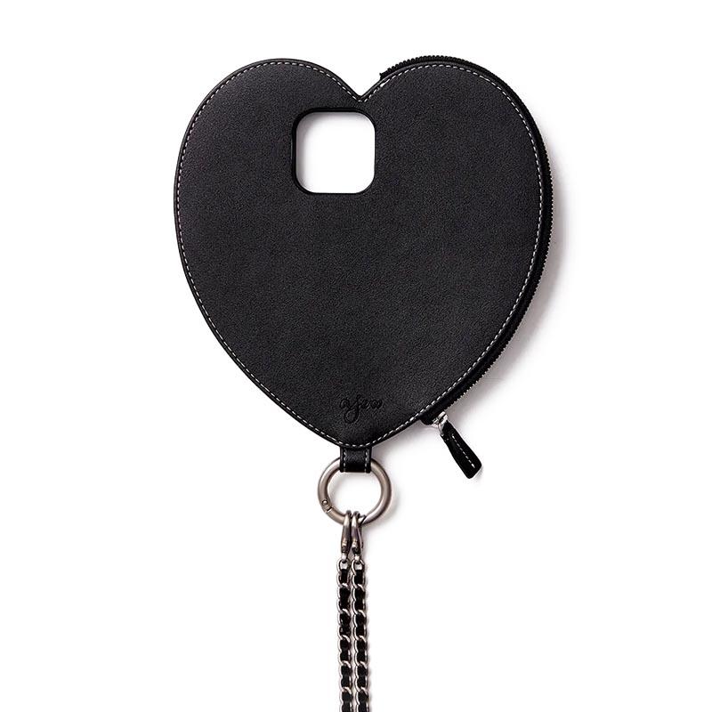 【iPhone15 対応】ajew エジュー ハート型iPhoneケース 携帯ケース スマホ スマホケース レディース AJEW DRESS HEART CASE SHOULDER -2.COLOR-｜ecoandstyle｜11