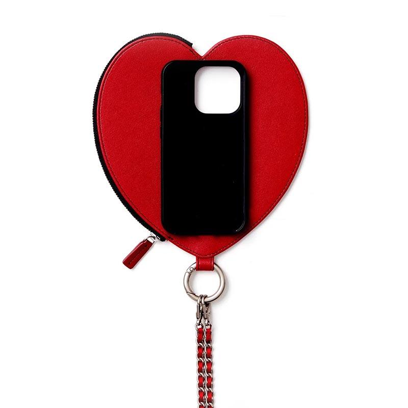ajew エジュー ハート スマホケース iphone15 ajew iPhone対応 エジュー dress HEART case shoulder ハート