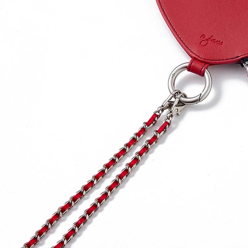 ajewハート型 iPhone15ケース iPhone15ProMax / red 【dress HEART 】(発送はご注文から3営業