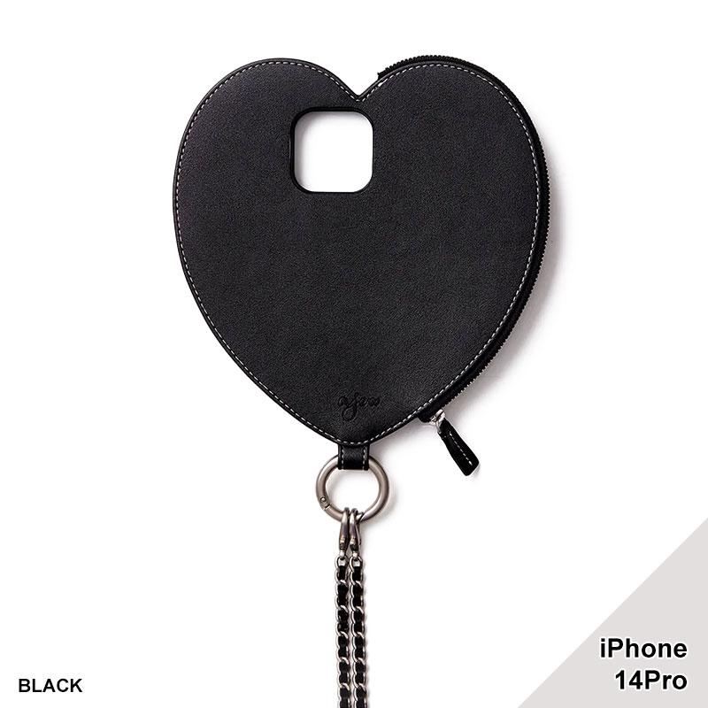 【iPhone14Pro 対応】ajew エジュー ハート型iPhoneケース 携帯ケース スマホ スマホケース レディース AJEW DRESS HEART CASE SHOULDER -2.COLOR-｜ecoandstyle｜03