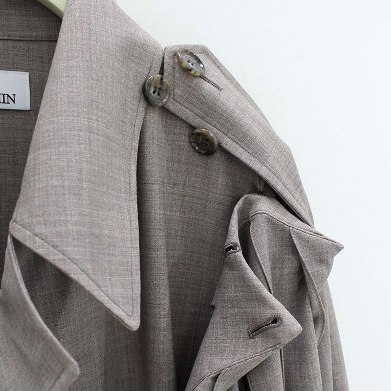 MIKAGE SHIN ミカゲシン プリーツコート レディース アウター トレンチコート プリーツ サイズ1 ベージュ PLEAT COAT -BEIGE-の画像