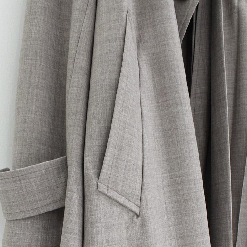 MIKAGE SHIN ミカゲシン プリーツコート レディース アウター トレンチコート プリーツ サイズ1 ベージュ PLEAT COAT -BEIGE-の画像