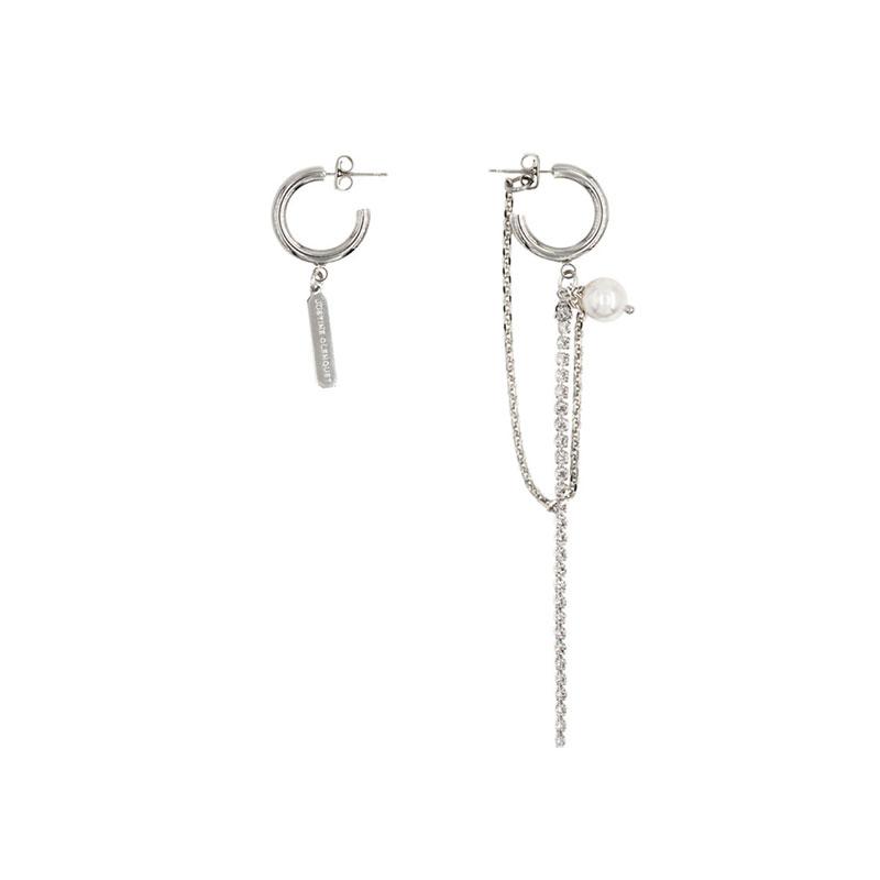 ジュスティーヌ クランケ JUSTINE CLENQUET ピアス パール ニッケル