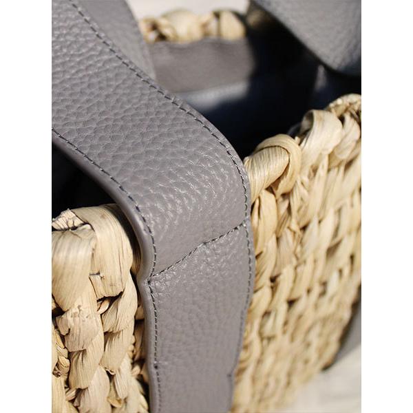 ajew エジュー トートバッグ グレー かごバッグ CITY BASKET TOTE 