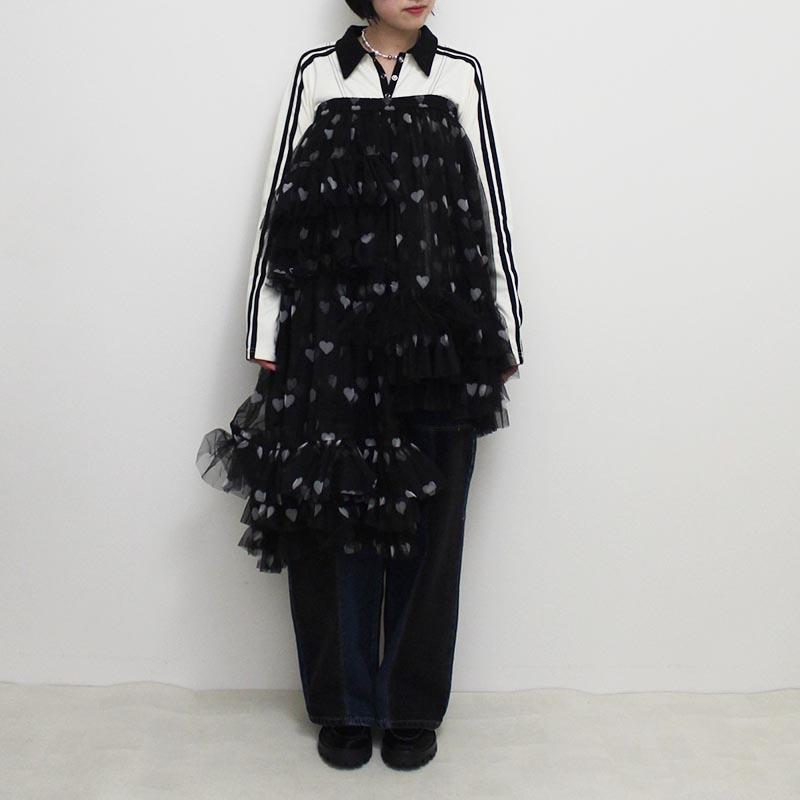 【未使用タグ付】スカート 贅沢なチュール アシンメトリー｜VIVIANO 未使用タグ付】スカート 贅沢なチュール アシンメトリー