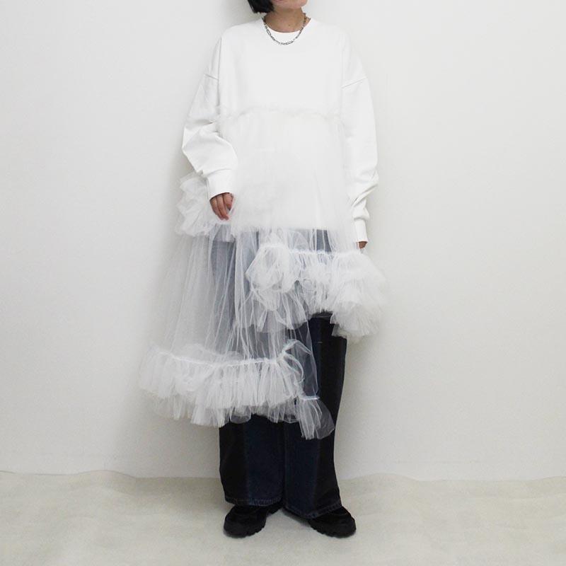 VIVIANO ヴィヴィアーノ チュールスウェット トップス 長袖 VIVIANO ヴィヴィアーノ チュールスウェット トップス 長袖