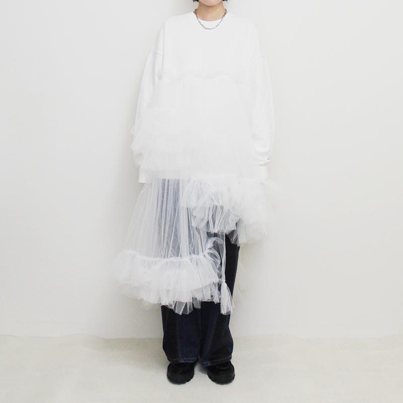 VIVIANO ヴィヴィアーノ チュールスウェット トップス 長袖 VIVIANO ヴィヴィアーノ チュールスウェット トップス 長袖