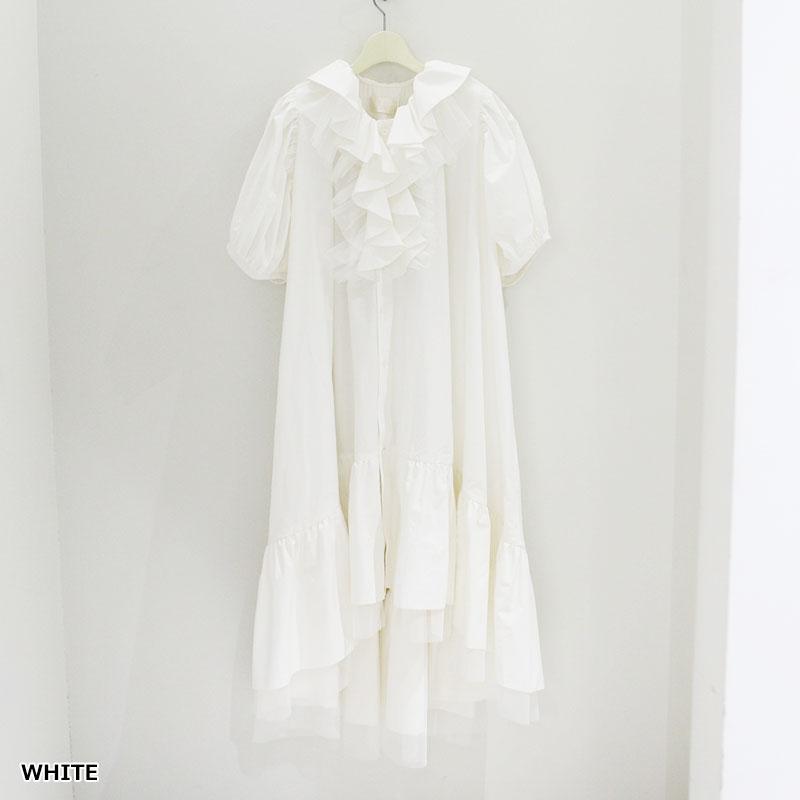 VIVIANO ヴィヴィアーノ シャツワンピース レディース フリル M