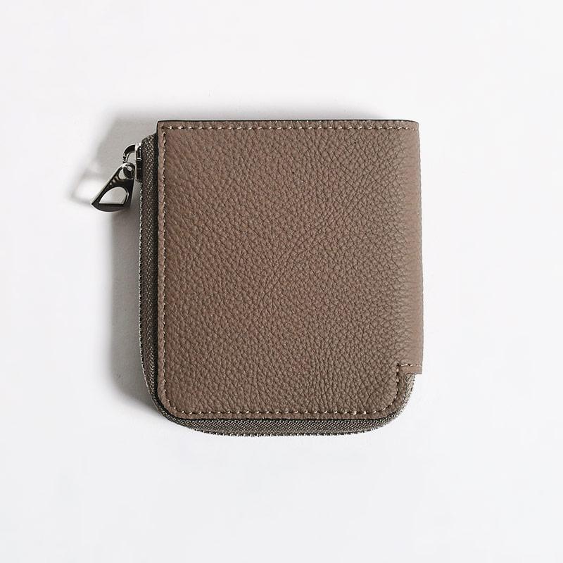 ITTI イッチ 二つ折り財布 ベージュ ウォレット コインケース レザー