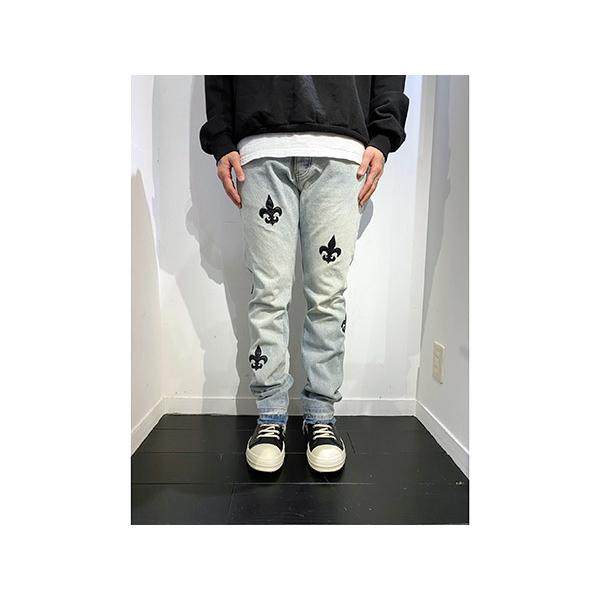 mnml（ミニマル） ストレートデニムパンツ 28-34インチ ブルー メンズ