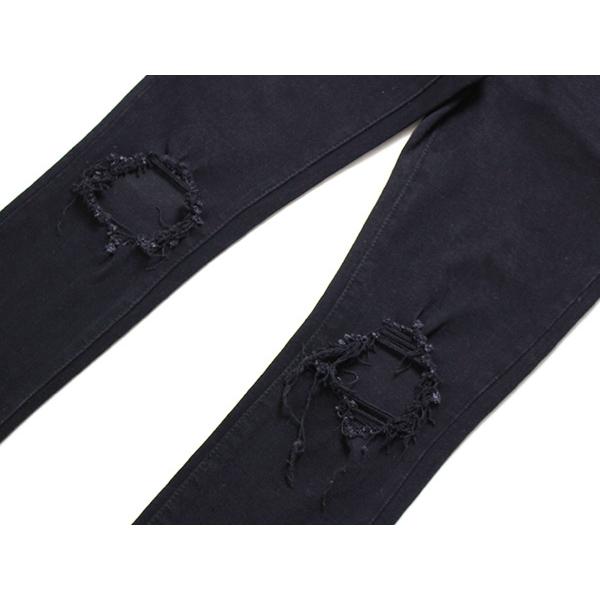 mnml（ミニマル） ストレッチデニム 28-34インチ ブラック メンズ