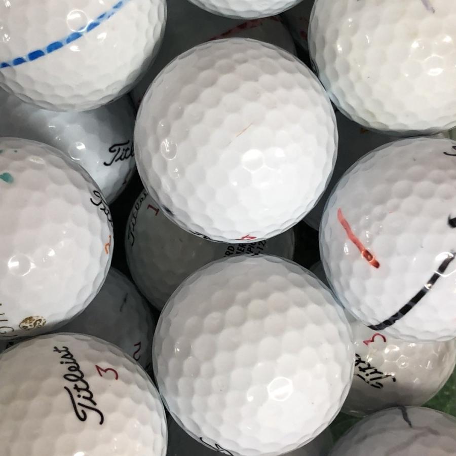 ロストボール タイトリスト 各種混合 ホワイト 50個 A+ABランクマーカー入り 中古 ゴルフボール ロスト Titleist エコボール 送料無料｜ecoball｜02