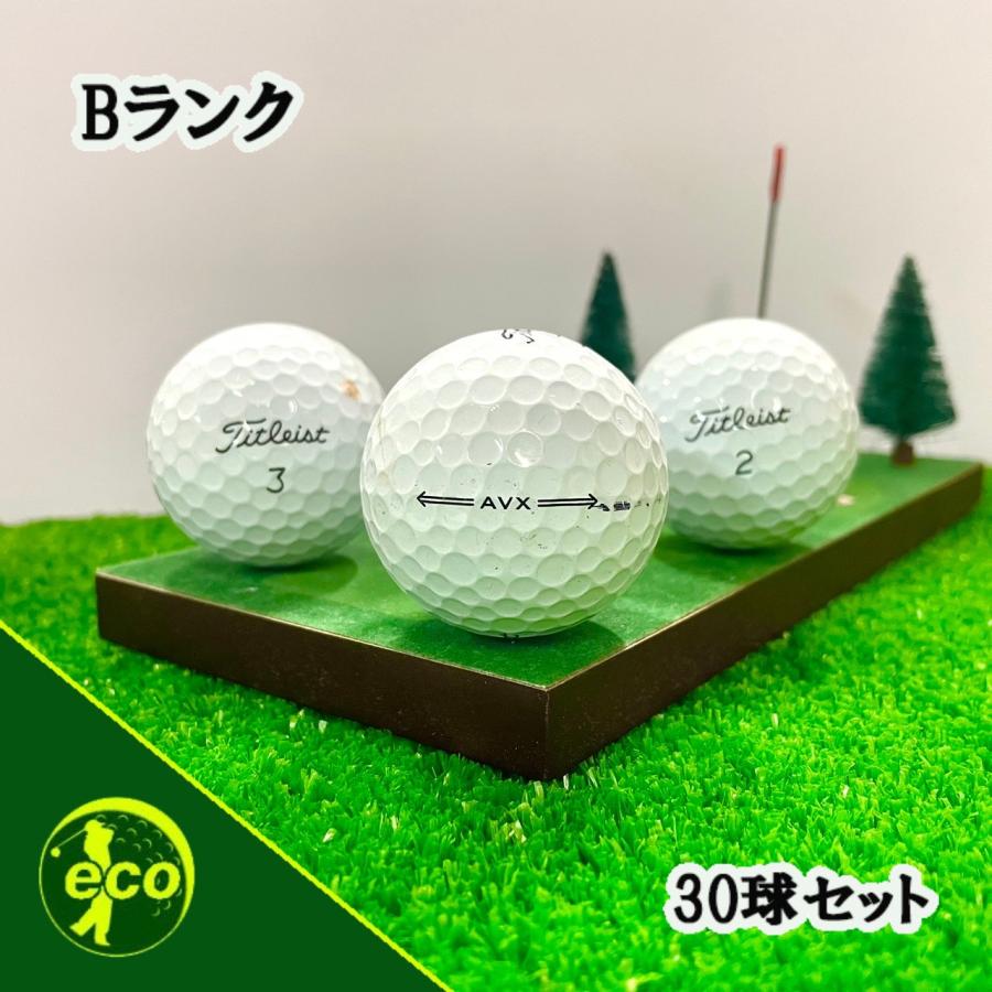 ロストボール タイトリスト AVX ホワイト 30個 Bランク 中古 ゴルフボール ロスト Titleist エコボール 送料無料｜ecoball