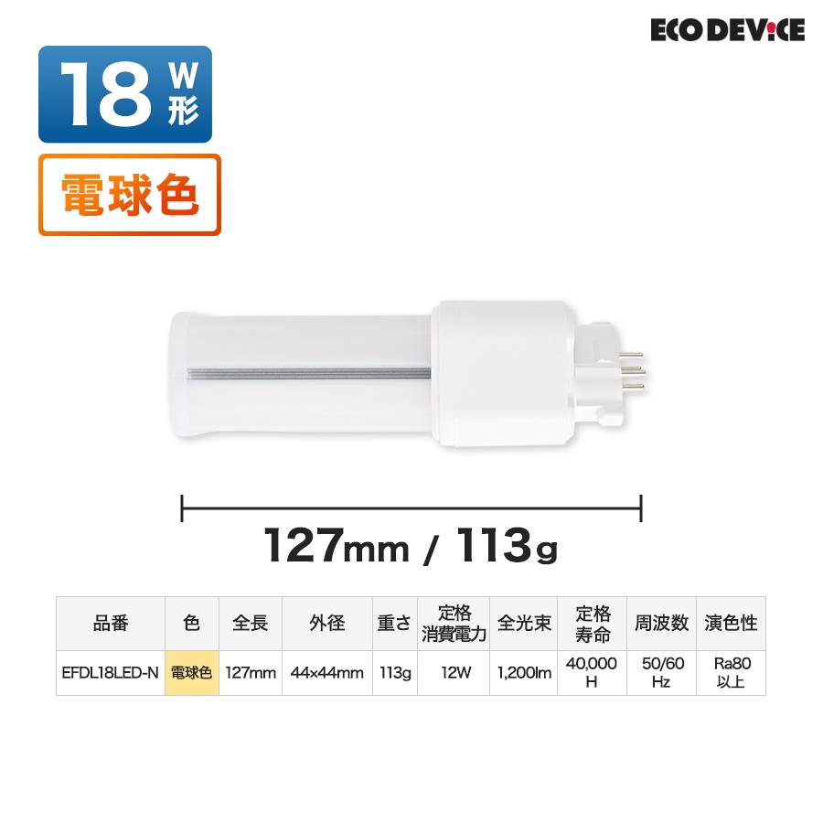 LED コンパクト形 FDLランプ 18形 　＜電球色＞　丸型LED 蛍光灯 EFDL18LED-W |  | 06