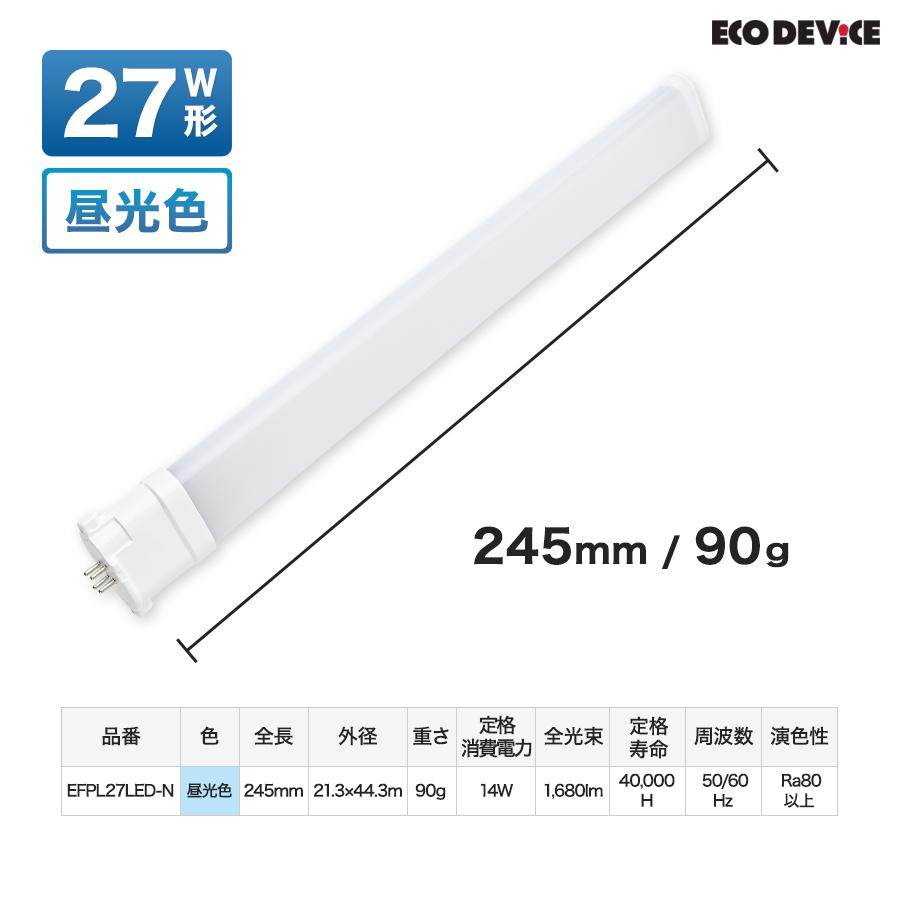 LED コンパクト形 FPLランプ 27形 　＜昼光色＞　丸型LED 蛍光灯 EFPL27LED-N |  | 06