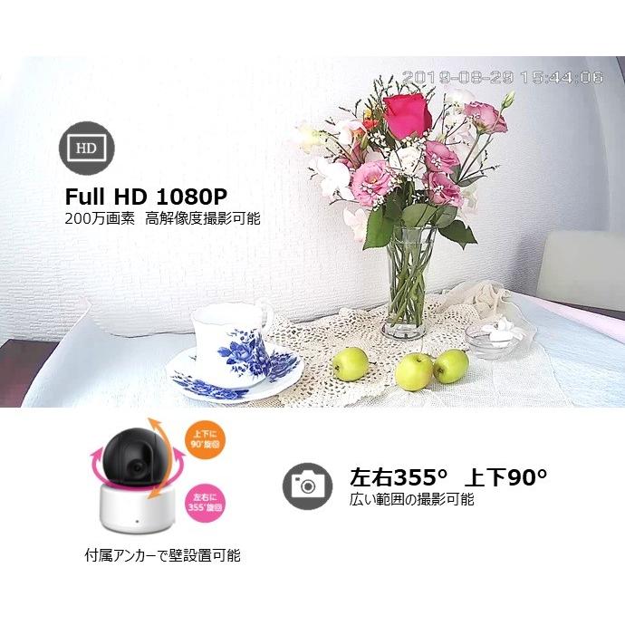 見守りカメラ　ベビーモニター　ペットカメラ　パンチルド　エコデバイス　200万画素　WIFI接続　暗視　ネットワークカメラ |  | 01