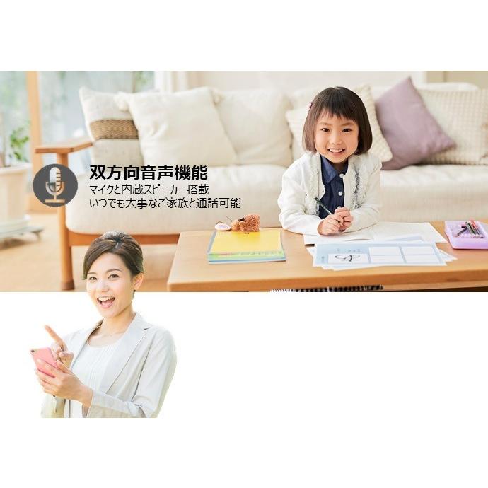 見守りカメラ　ベビーモニター　ペットカメラ　パンチルド　エコデバイス　200万画素　WIFI接続　暗視　ネットワークカメラ |  | 03