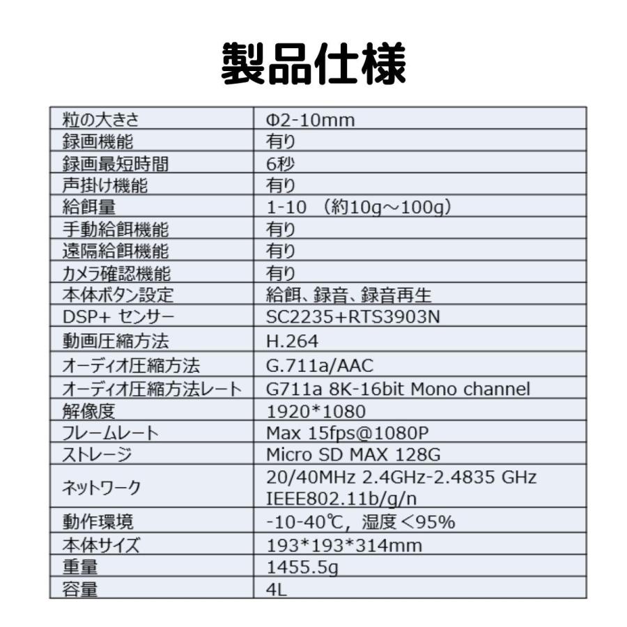 【単品】E-Code HOME　カメラ付きペット給餌器　4L　自動給餌　ペットカメラ　200万画素　家族シェア　停電対応 |  | 06