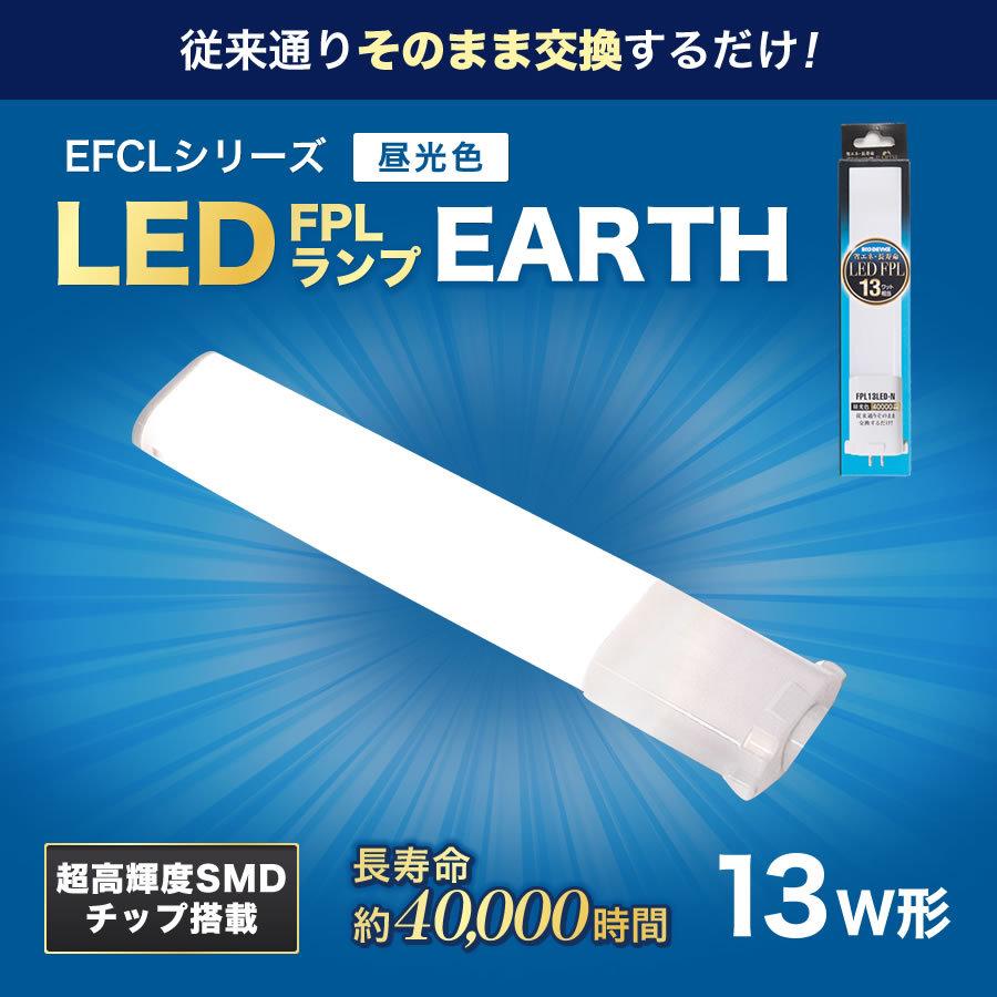 LED蛍光灯　FPLランプ　13W形　＜ 昼光色＞　工事不要　1年保証付き　オールフリー　交換簡単　省エネ　長寿命 | エコデバイス | 02