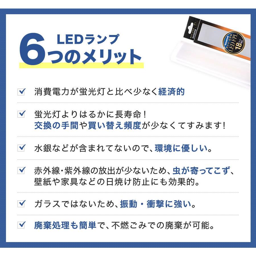 LED蛍光灯　FPLランプ　18W形　＜電球色＞　工事不要　1年保証付き　オールフリー　交換簡単　省エネ　長寿命 | エコデバイス | 05