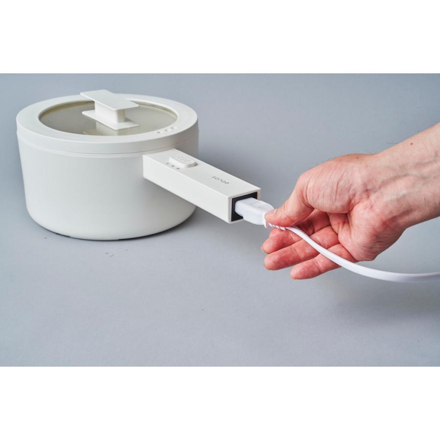 【ヒルナンデス！紹介商品】食卓で使える電気片手鍋　直径20cm　1.5L　セラミックコーティング　スタイリッシュなデザイン　SE-MEP015L |  | 10