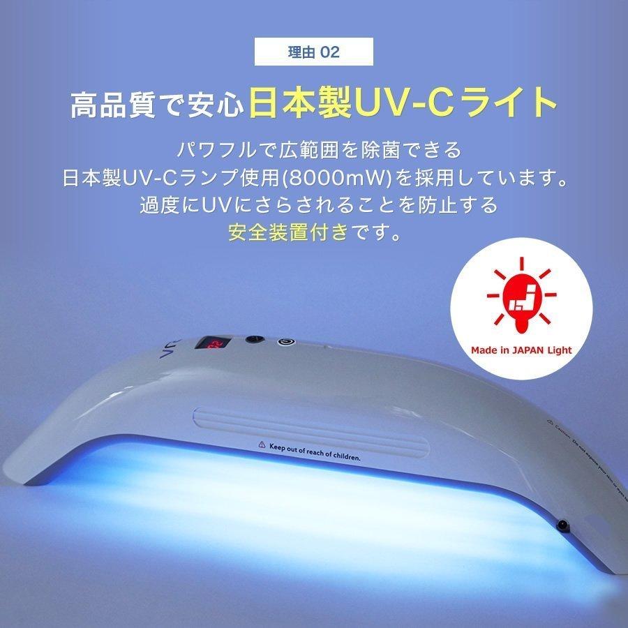 【訳あり　お買得品　1年保証】Vray　uvc除菌器　紫外線 　uvc除菌　99.9％ 除菌　UVCランプは安心の日本製使用　uvc 殺菌　ウィルス対策　抗菌ライト｜ecodevice｜07