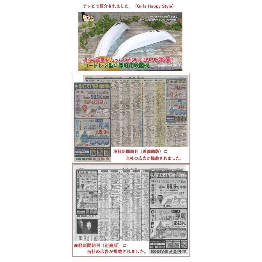 【正規品】Vray　uvc除菌器　紫外線 　uvc除菌　99.9％ 除菌　UVCランプは安心の日本製使用　uvc 殺菌　ウィルス対策　抗菌ライト　ホワイト |  | 15