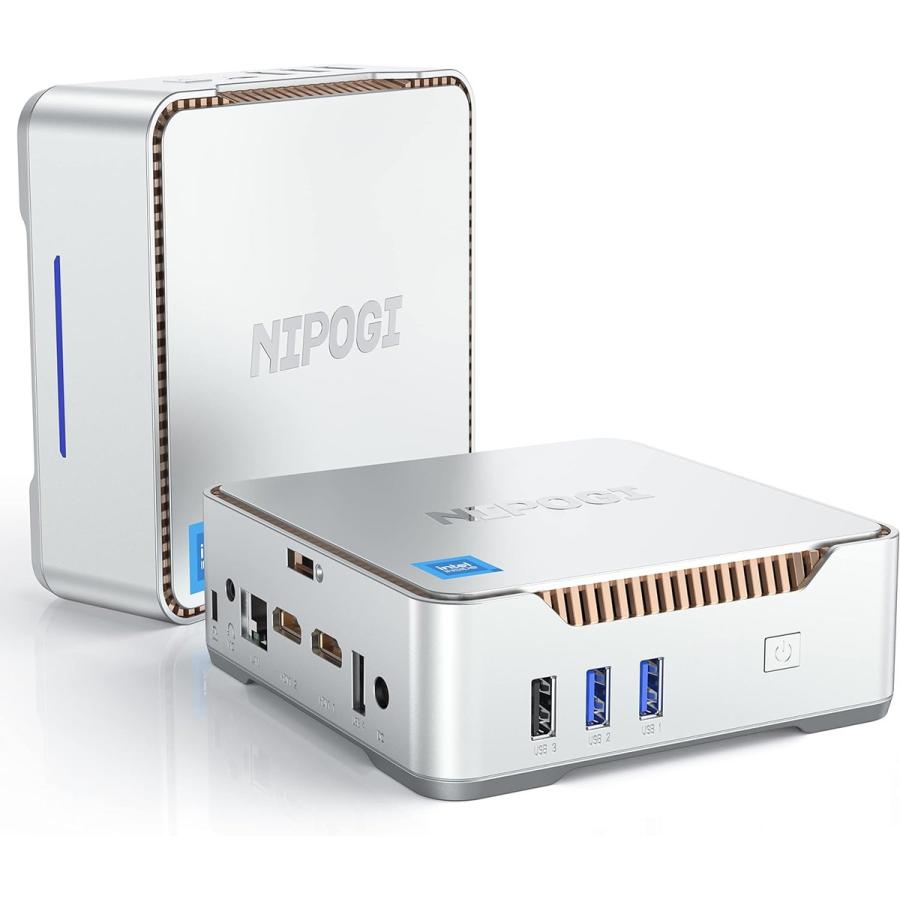 新品 】 NIPOGI ミニPC GK3PLUS シルバー 【 Intel 第12世代 Processor 