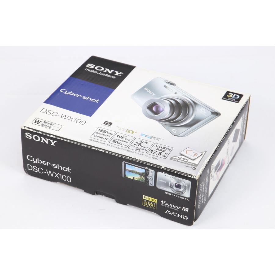 良品 | 動作保証 】 SONY Cyber-shot DSC-WX100 ホワイト 【 液晶の黄