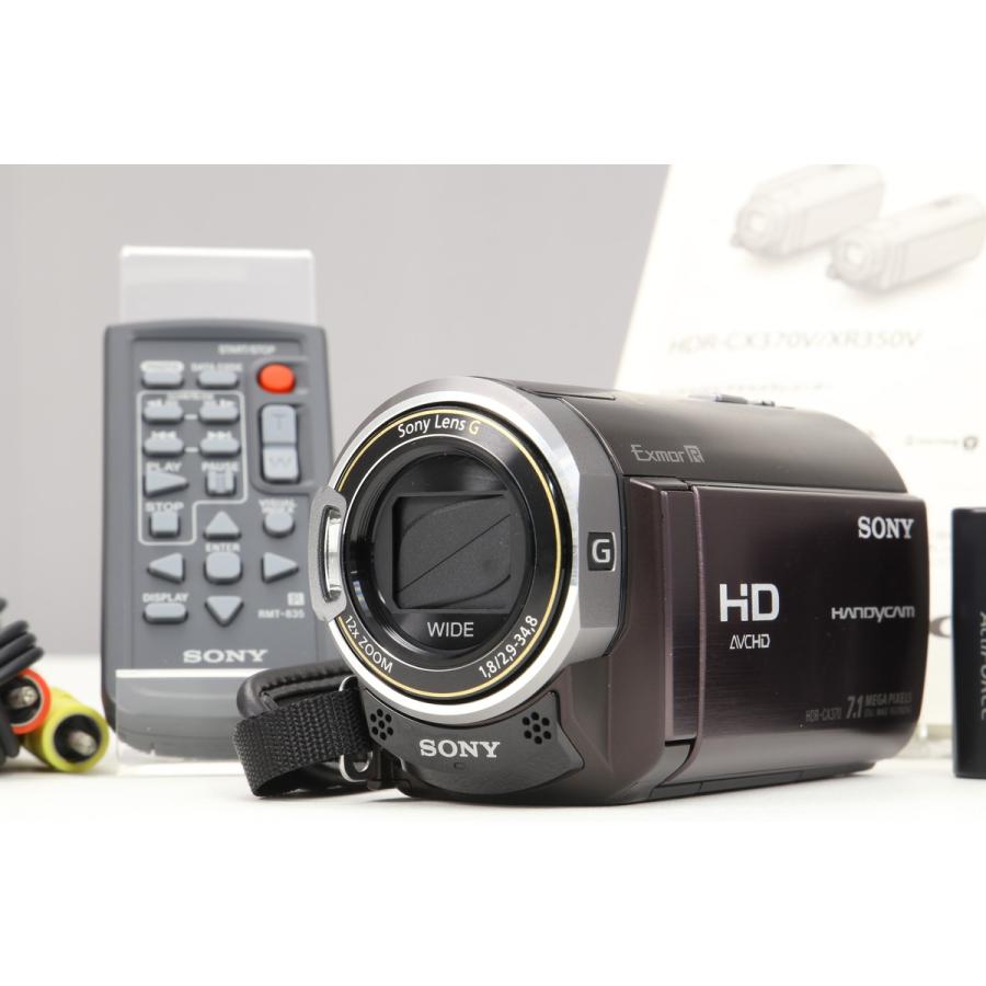 美品｜動作保証] SONY ハンディカム HDR-CX370V ボルドー