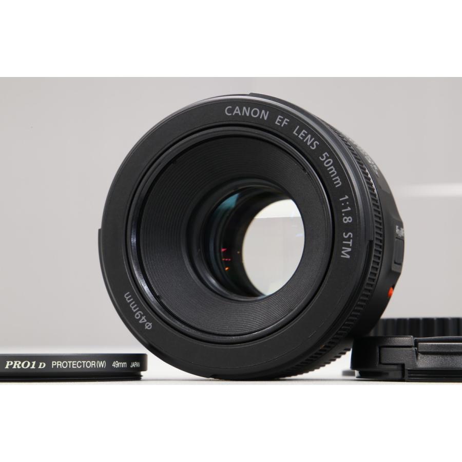 新品同様｜動作保証] Canon EF50mm F1.8 STM [レンズプロテクター 追加
