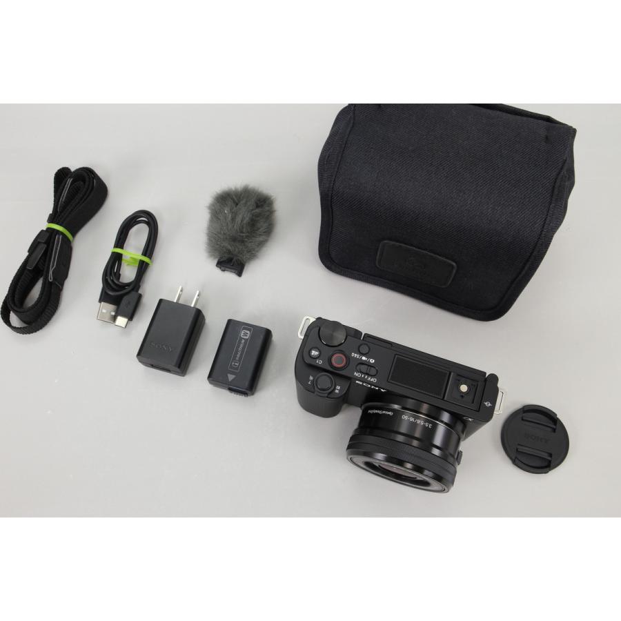 [極美品｜シャッター数 210回] SONY VLOGCAM ZV-E10 パワーズームレンズキット ZV-E10L ブラック [カメラケース 追加付属]の画像