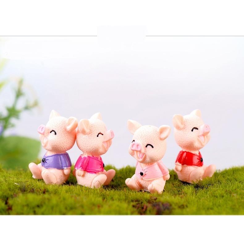 即納 2ケ】 立体 豚 ブタ チャーム パーツ バッグチャーム 樹脂 携帯  