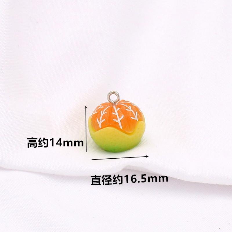 立体 オレンジ みかん 苺 フルーツ 葡萄 果物 チャームパーツ ピアス 