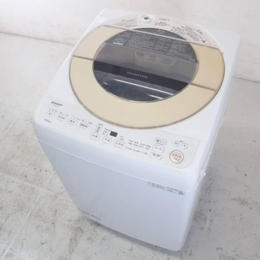 SHARP 洗濯機 縦型全自動 ES-GV7G (7.0kg/ピンク系) 中古 穴なし SHARP 洗濯機 縦型全自動 ES-GV7G (7.0kg/ピンク系) 中古 穴なし