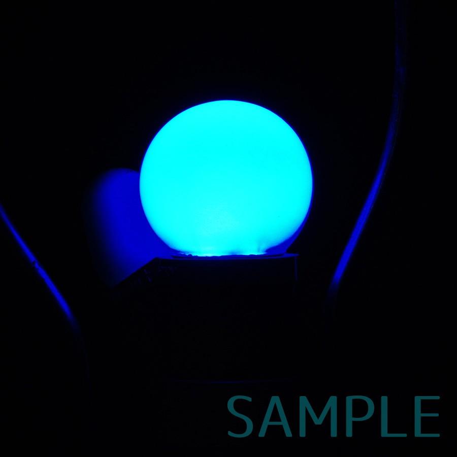 YAZAWA 青色 LED電球 2個セット LEDランプ E26 ミニボール球 0.5W