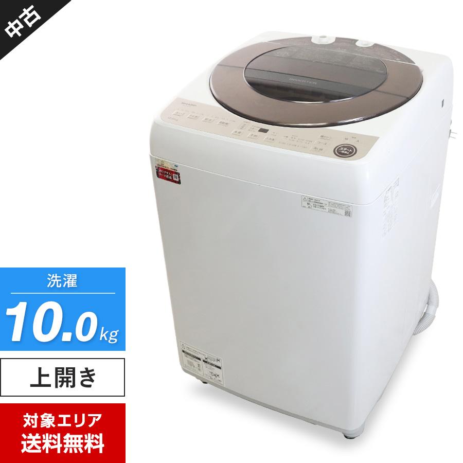 SHARP（シャープ） 洗濯機 縦型全自動 ES-G10EBK (10.0kg/ブラウン系 