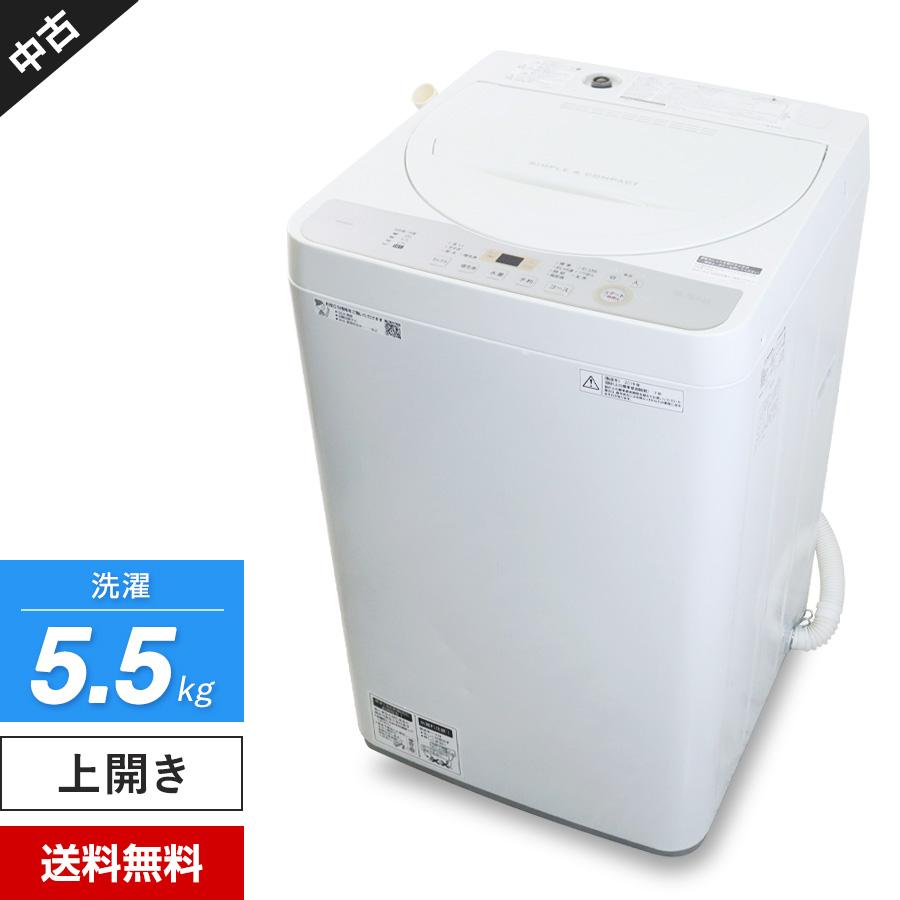 SHARP（シャープ） 洗濯機 縦型全自動 ES-GE5C (5.5kg/ホワイト系