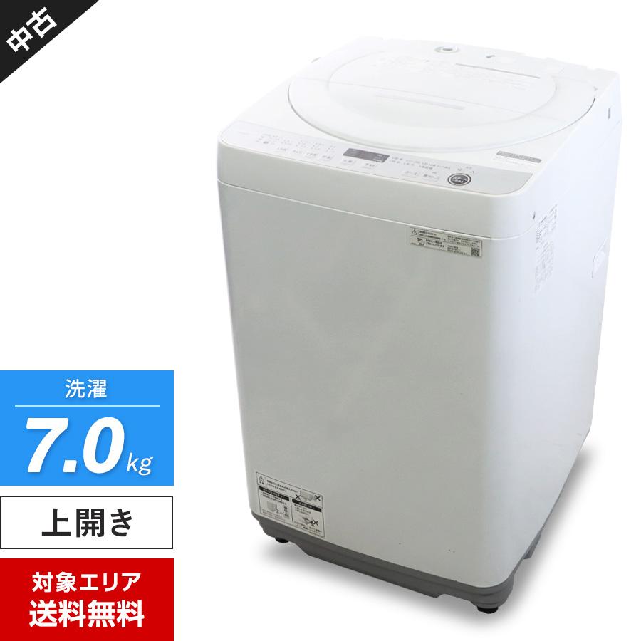 SHARP ES-GE7E 縦型洗濯機 7kg 2021年製 SHARP（シャープ） 洗濯機 縦型全自動 ES-GE7E (7.0kg/ホワイト系