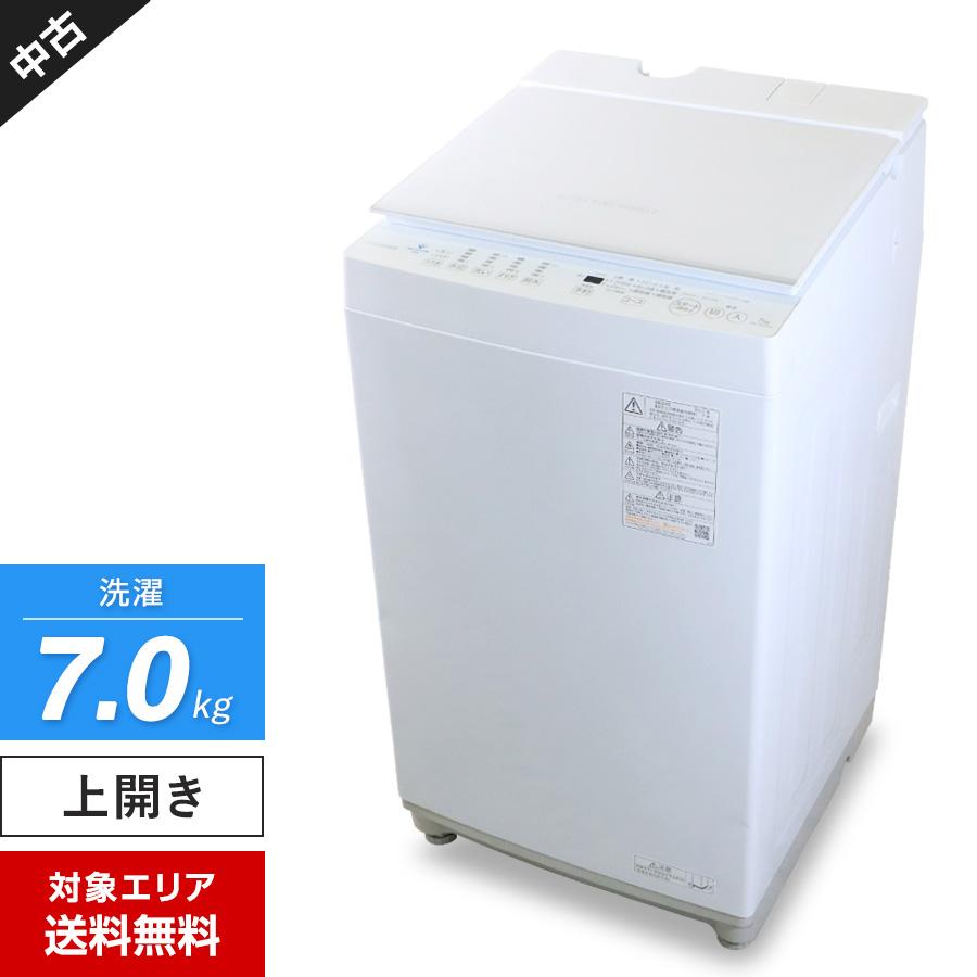 ZABOON（ザブーン） ピュアホワイト AW-7DH2-W [洗濯7.0kg] ZABOON 東芝 洗濯機 縦型全自動 AW-7DH2 (7.0kg/ピュアホワイト) 中古